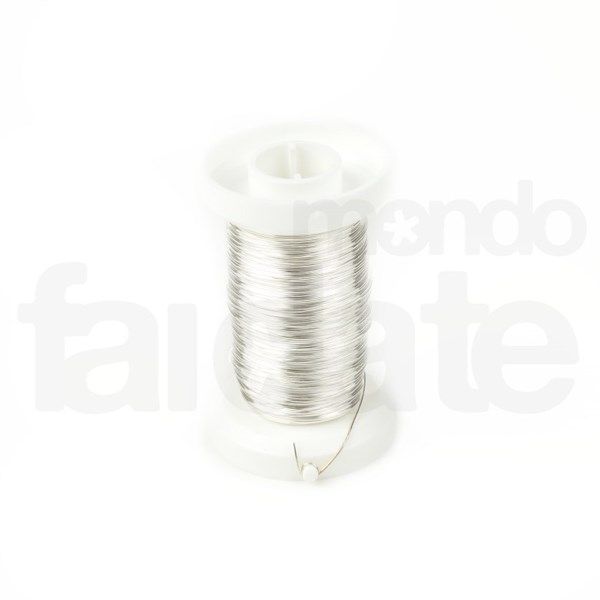 Filo metallico argento 0,4 mm