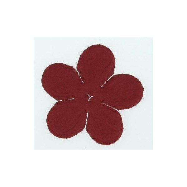 Fiori di carta a 5 petali Rosso