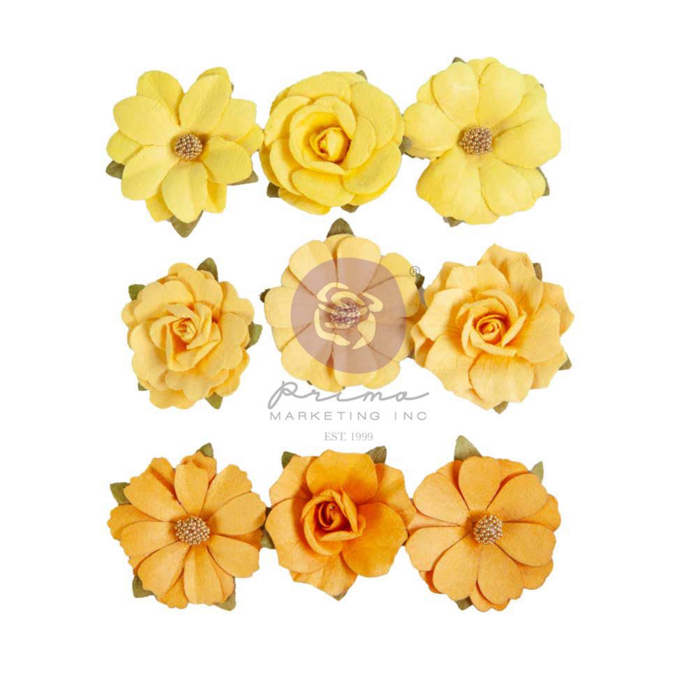 Fiori gialli in carta In Full Bloom Flowers Warm Sunshine