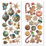 Fogli Adesivi Trasparenti Merry & Bright