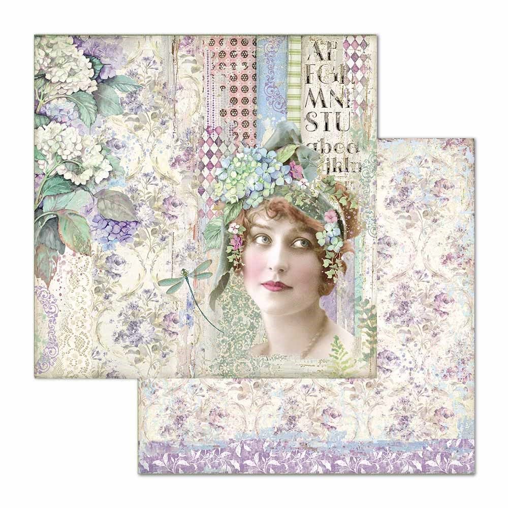 Foglio di Carta Scrap Lady