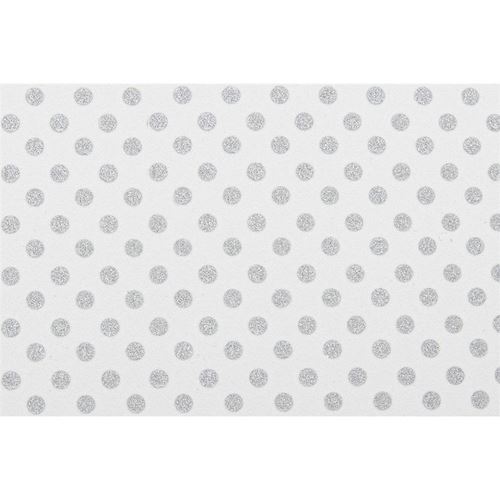 Fommy a pois Bianco e Argento Glitter