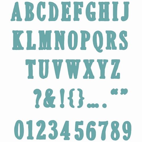 Framelits Alfabeto Linea Sottile Alpha 02