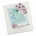 Framelits and Stamps Floral Hello