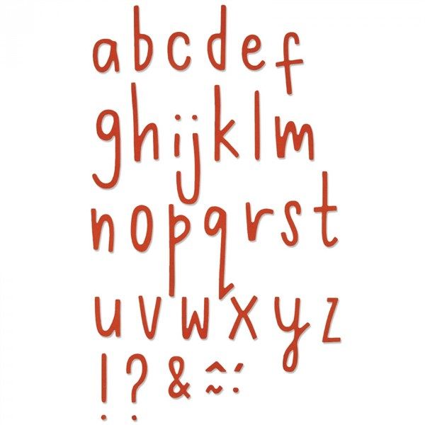Fustella Thinlits Lettere