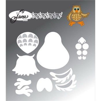 Fustelle in metallo Gufetto