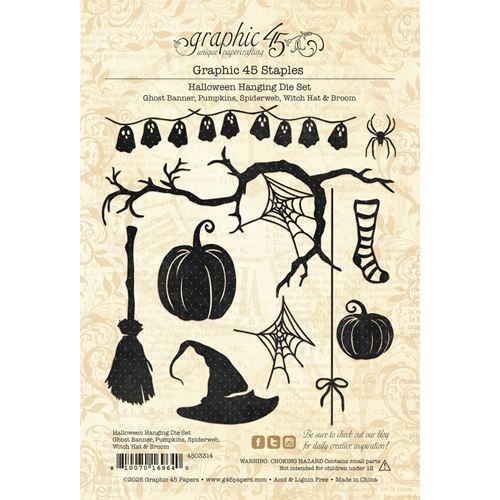 Fustelle Metalliche Halloween Hanging Bootiful Greetings