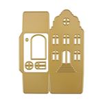 Fustelle ed Embossing 3D casa con Frontone a Campana