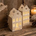 Fustelle ed Embossing 3D casa con Frontone a Campana