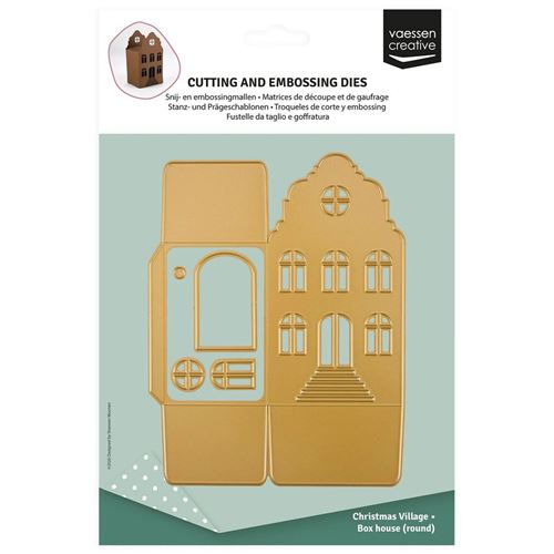 Fustelle ed Embossing 3D casa con Frontone a Campana