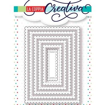 Fustelle in metallo Rettangoli Smerlati