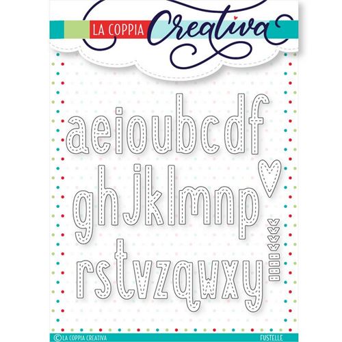 Fustelle metalliche Alfabeto con Cucitura Minuscolo