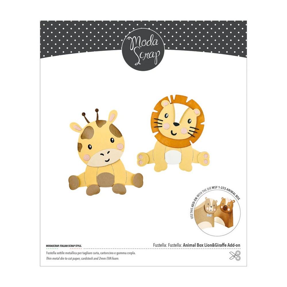 Fustelle metalliche Animal Box Lion & Giraffe Add-on