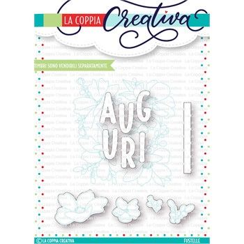 Fustelle metalliche Auguri con Fiori