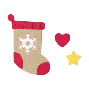 Fustelle metalliche Calza Cuore e Stella