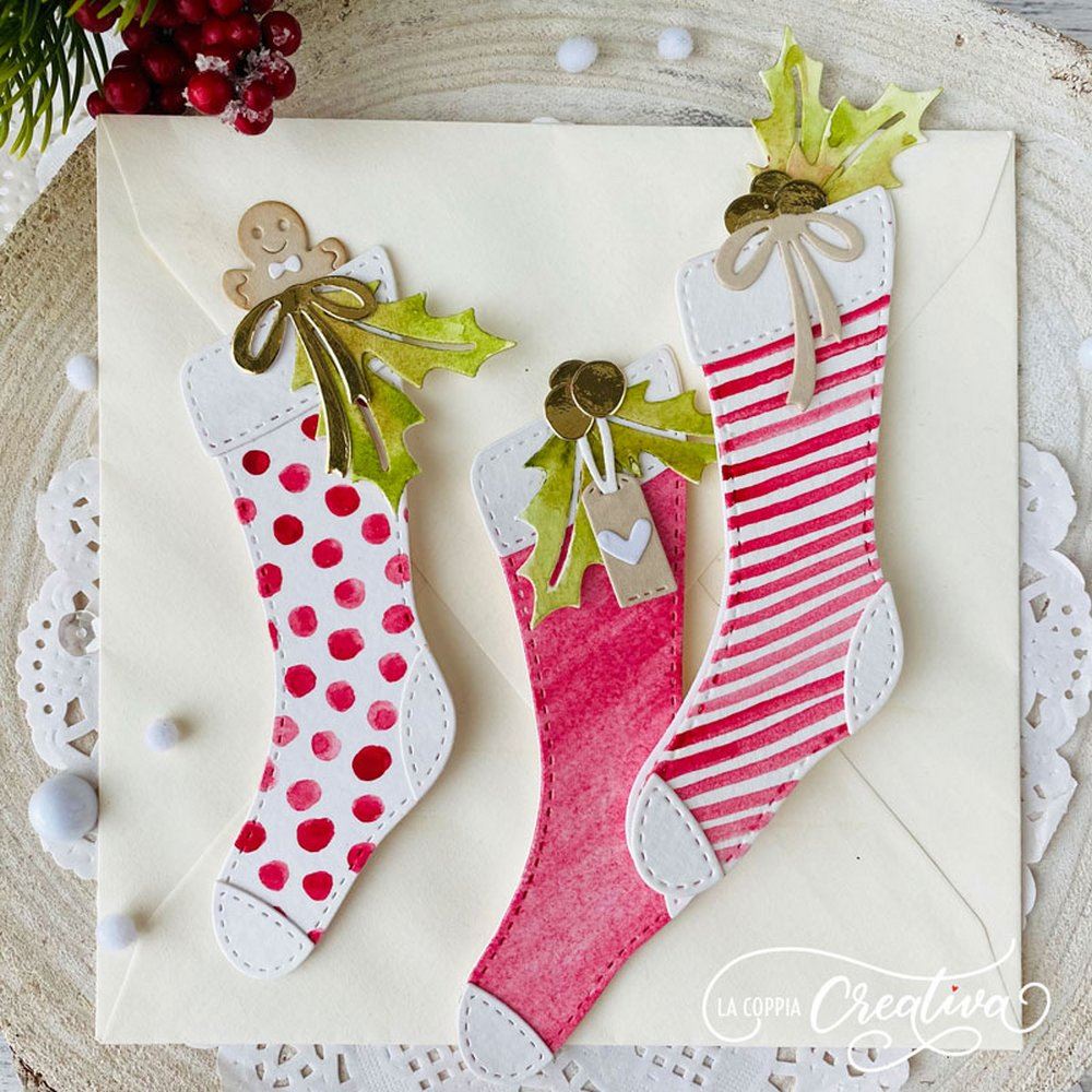 Fustelle metalliche Calza di Natale