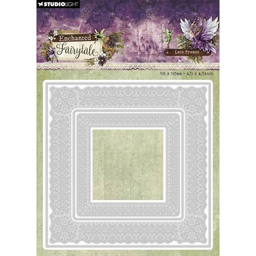 Fustelle metalliche Cornice in pizzo quadrate Enchanted Fairytale