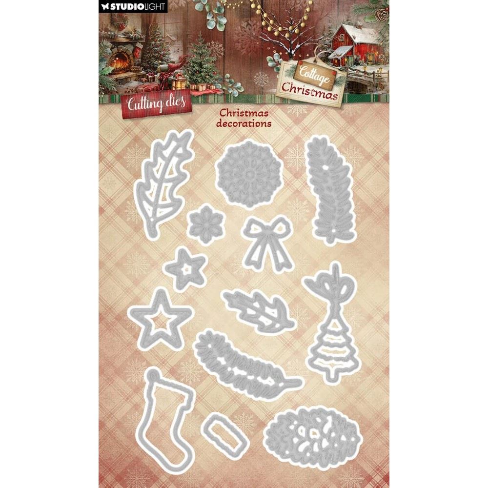 Fustelle metalliche Cottage Christmas Decorazioni natalizie