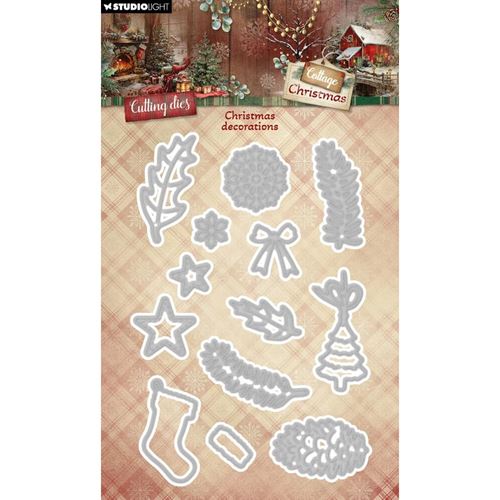 Fustelle metalliche Cottage Christmas Decorazioni natalizie