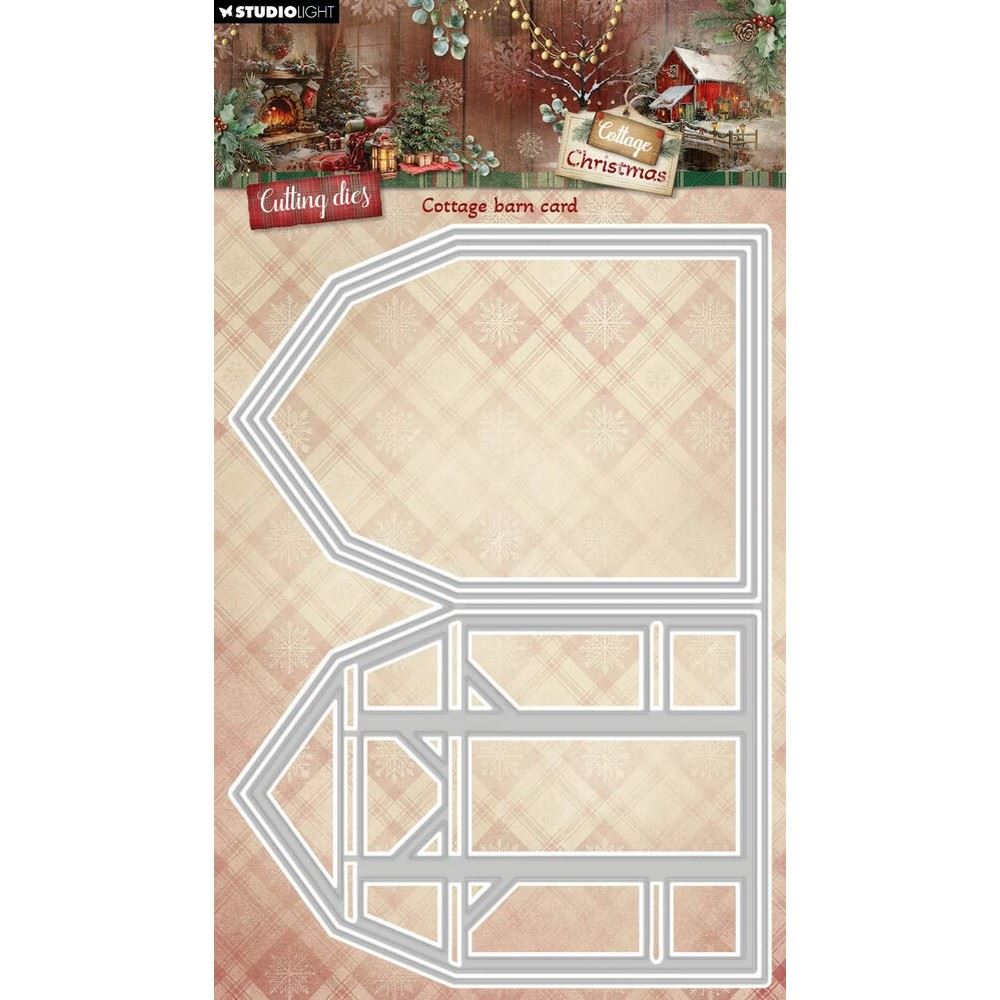 Fustelle metalliche Cottage Christmas Fienile