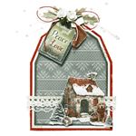Fustelle metalliche Cottage Christmas Fienile