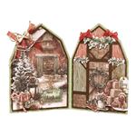 Fustelle metalliche Cottage Christmas Fienile