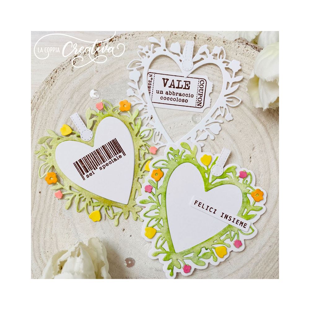 Fustelle in metallo a forma di cuore, stencil fai da te per scrapbooking, album di ritagli, biglietti di carta, sagome per goffratura, decorazione, scrapbooking