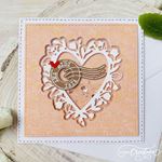 Fustelle metalliche Cuore Fiorito