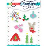 GLOBLELAND Fustella Metallica Natale Renna - Stampo Per Taglio Carta, Scrapbooking, Biglietti - Acciaio Al Carbonio, 4 Pollici