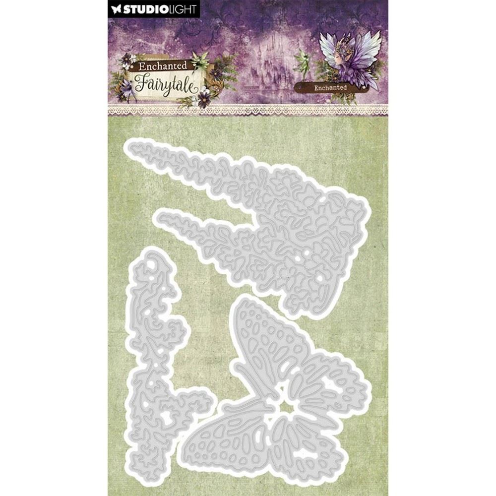 Fustelle metalliche Glicini e farfalle Enchanted Fairytale