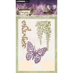 Fustelle metalliche Glicini e farfalle Enchanted Fairytale