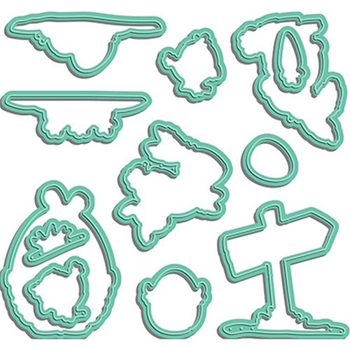 Fustelle metalliche Hoppy Egg Hunt