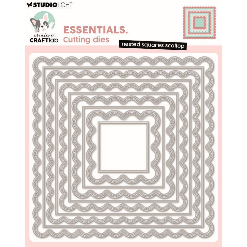 Fustelle metalliche Nested Squares Scallop