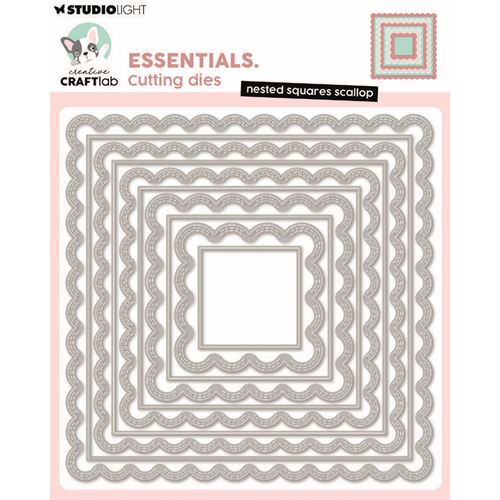 Fustelle metalliche Nested Squares Scallop