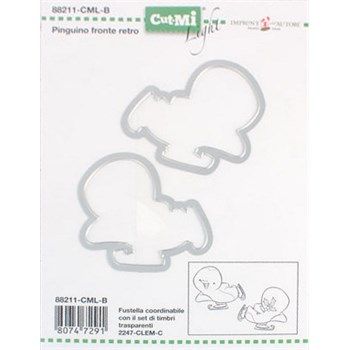 Fustelle metalliche Pinguino Fronte e Retro