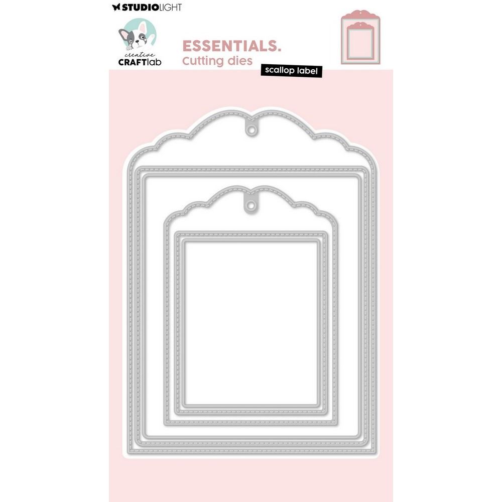 Fustelle metalliche Scallop Label