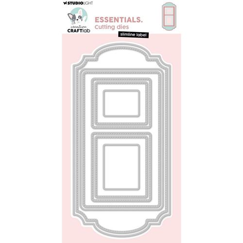 Fustelle metalliche Slimline Label