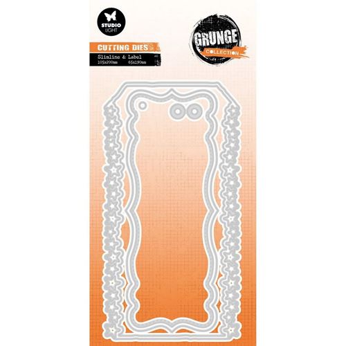 Fustelle metalliche Tag con Stelle Grunge Collection