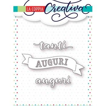 Fustelle metalliche Tanti Auguri Banner