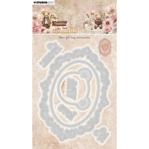 Fustelle metalliche Teddy's Tea Time Bear gift bag accessories