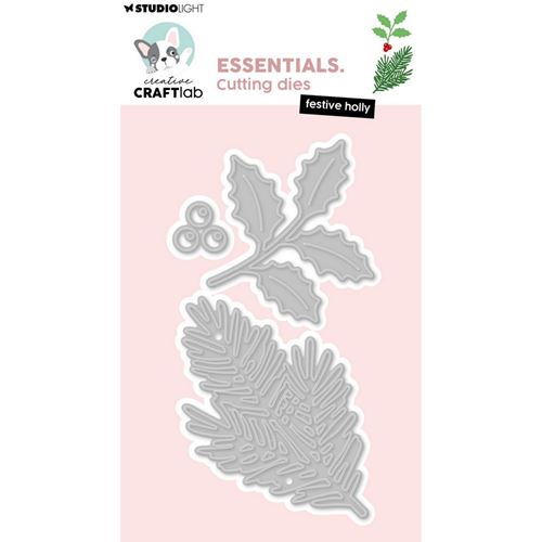 Fustelle metalliche rametti Festive Holly