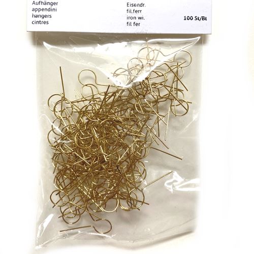 Ganci in metallo colore oro per palline