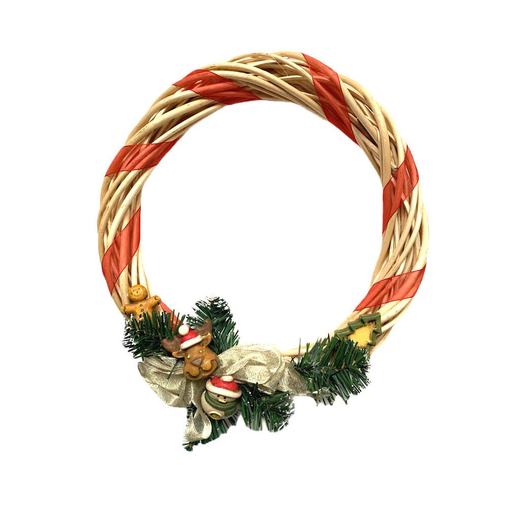 Ghirlanda Fuoriporta Natalizio in Salice