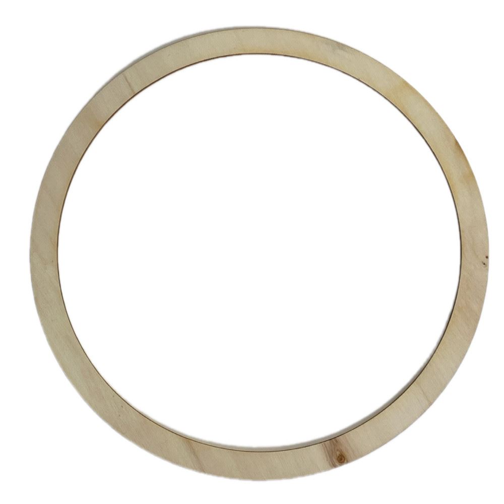 Ghirlanda in legno piatta