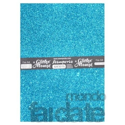 Glitter Mousse Adesiva Azzurro mare