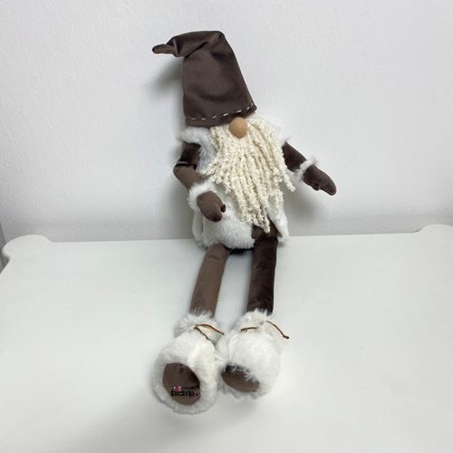 Gnomo in velluto Marrone