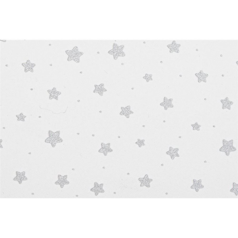 Gomma Crepla Stelle Bianco e Argento