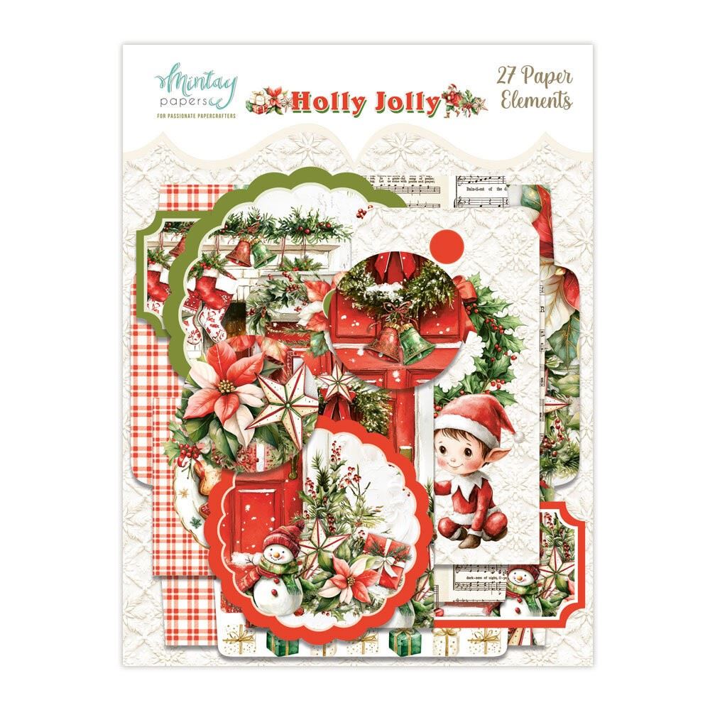Holly Jolly Mintay Paper Elements