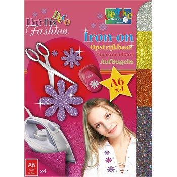 Hot Fix Termoadesivo Glitter per tessuto Argento Oro Rame