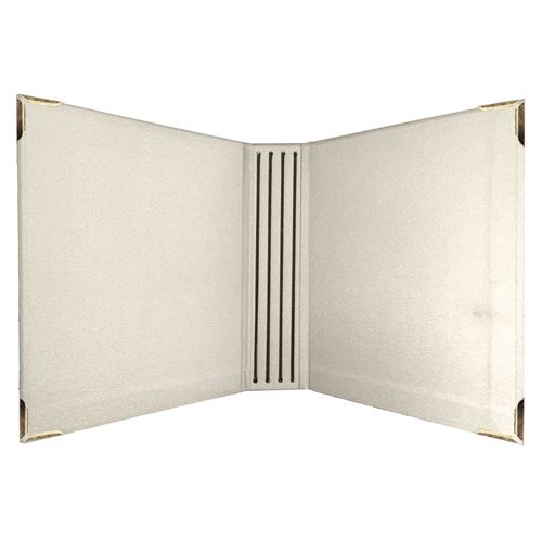 Journal Organizer A5 Avorio con elastici ed angoli in metallo Stamperia